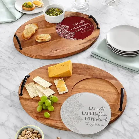 Eat, Laugh, Love Trivet Serving Board