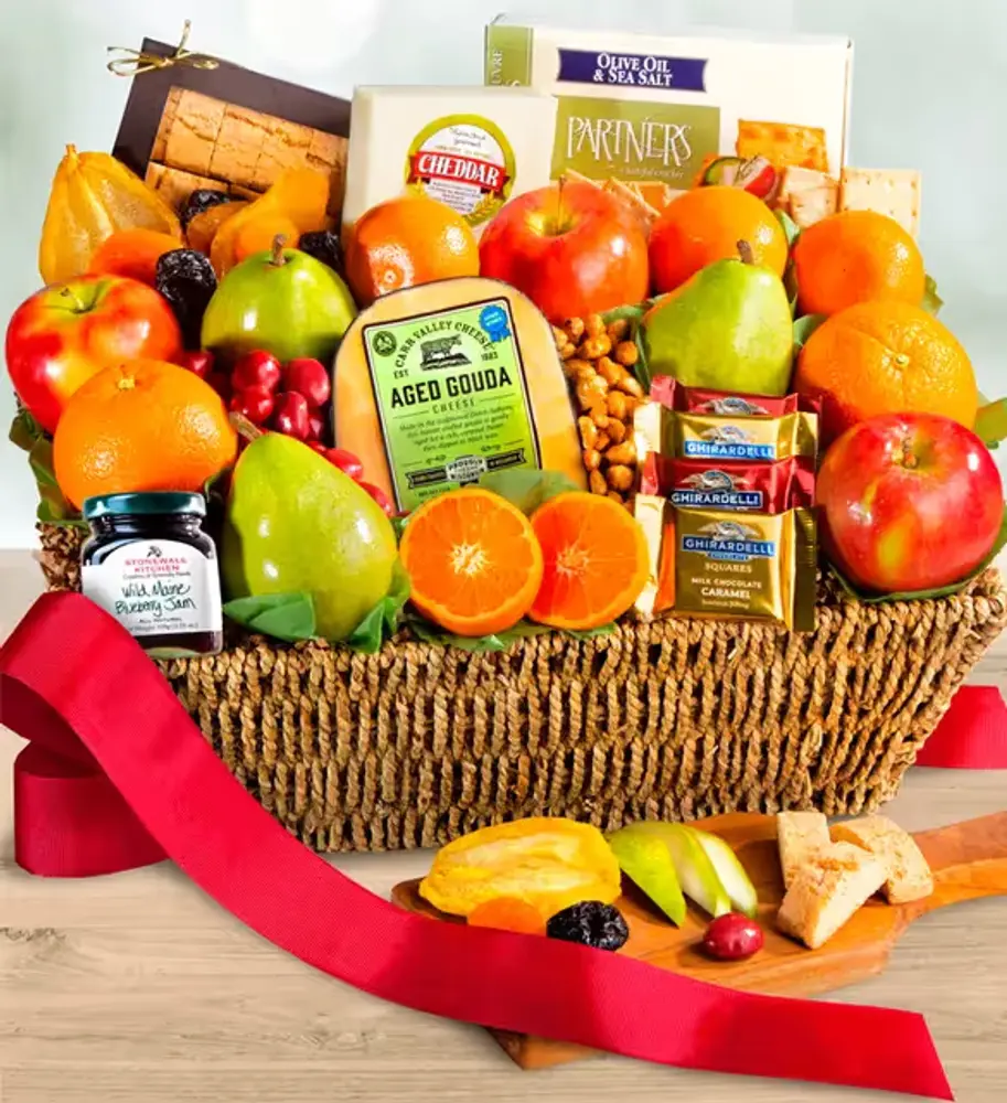 Fresh Fruit & Gourmet Sweets Basket