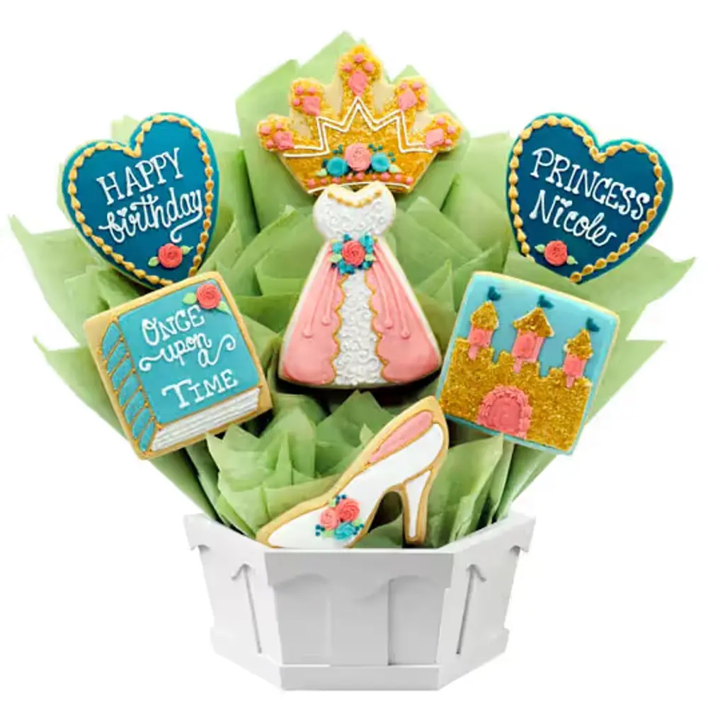 Princess Birthday Cookie Bouquet