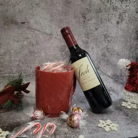 Cabernet, Truffles & Red Christmas Mug