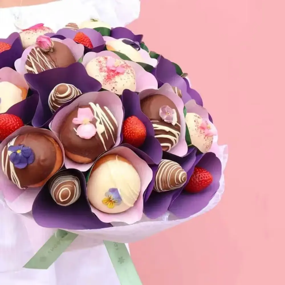 Chocolate Strawberry & Donut Bouquet