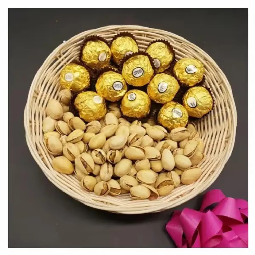 Ferrero Rocher & Pistachios Basket