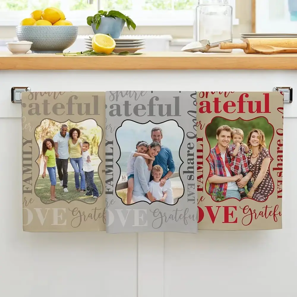 Personalized Photo Kitchen Towel