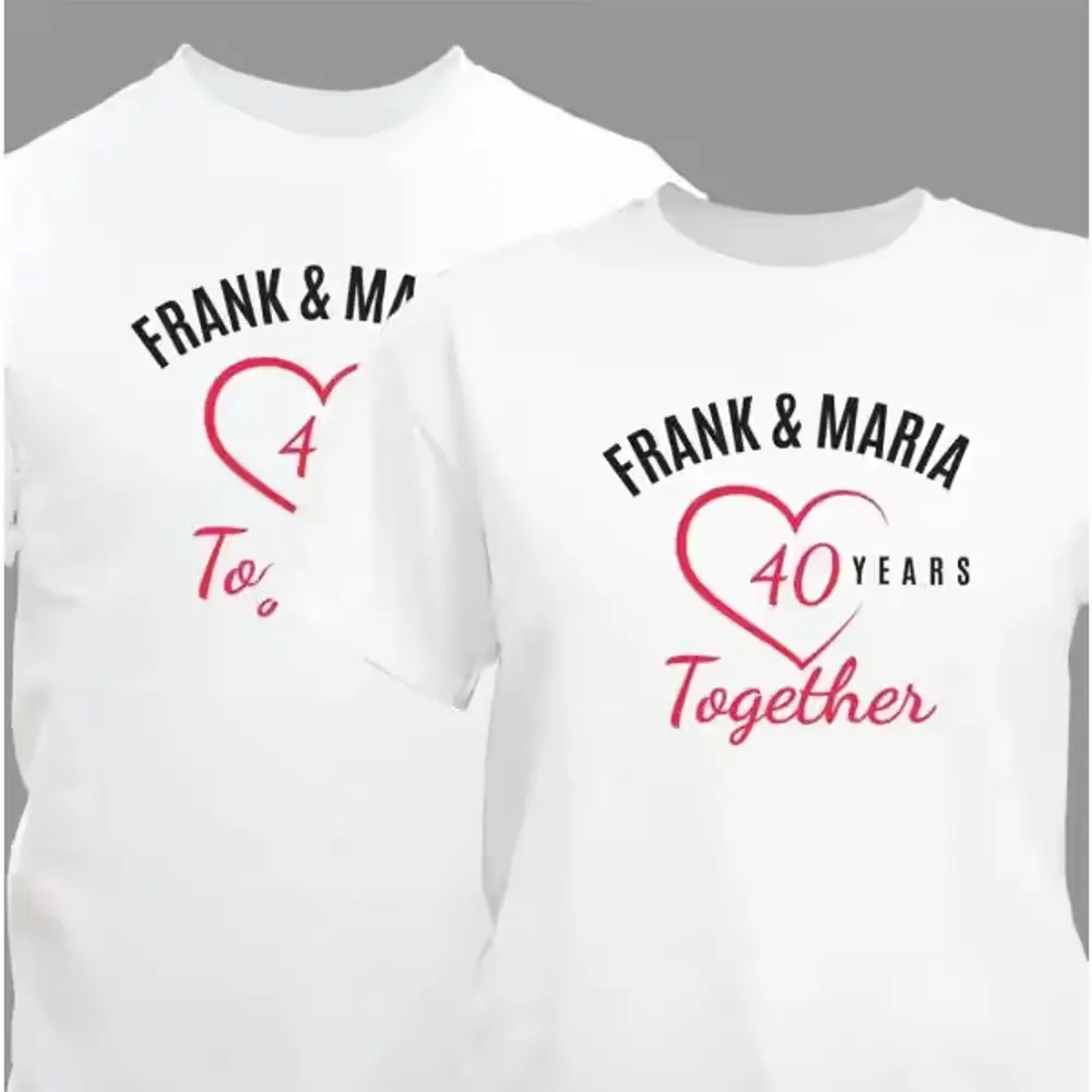 Personalized Years Together T-Shirt