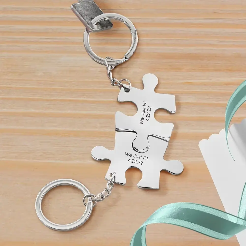 Matching Puzzle Keychain Set