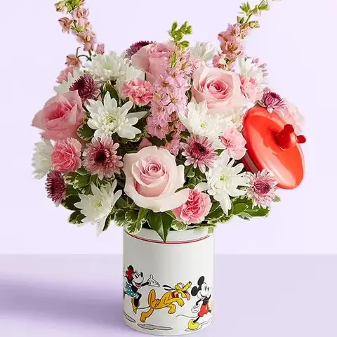 Mickey & Friends Cookie Jar Flowers, Baby Girl