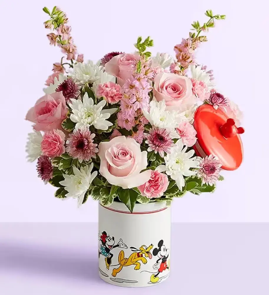 Mickey & Friends Cookie Jar Flowers, Baby Girl