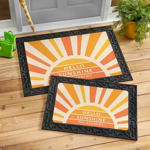 Personalized Hello Sunshine Doormat