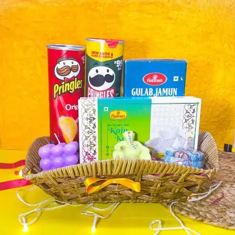 Ganesha Diwali Hamper with Candles & Sweets