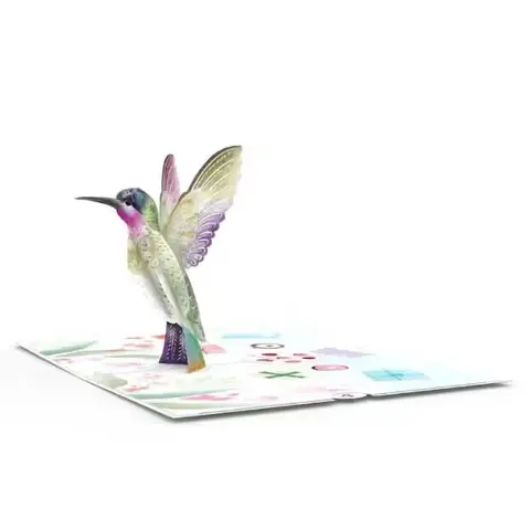 Hummingbird Birthday Pop-Up Card