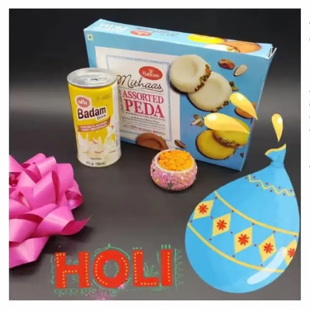 Assorted Peda with Gulal