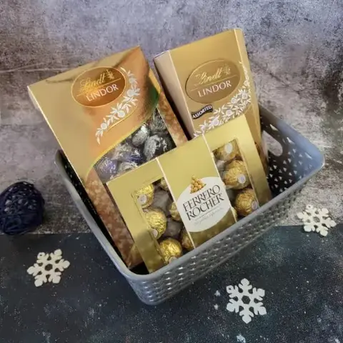 Ferrero & Lindor Chocolate Basket