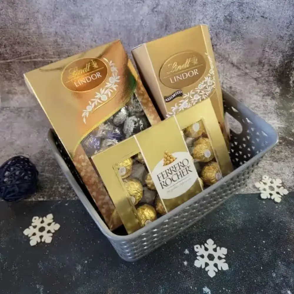 Ferrero & Lindor Chocolate Basket