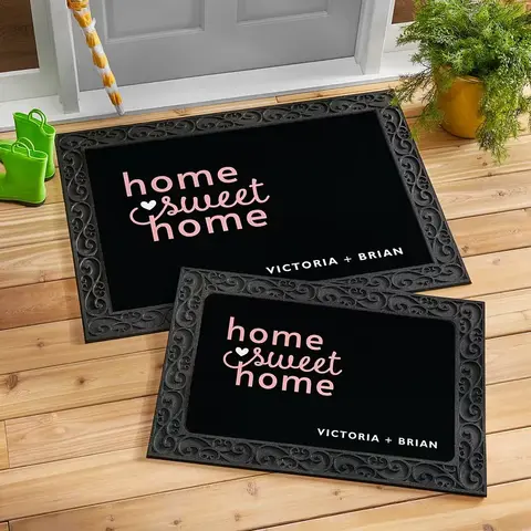 Personalized Couples Home Sweet Home Doormat