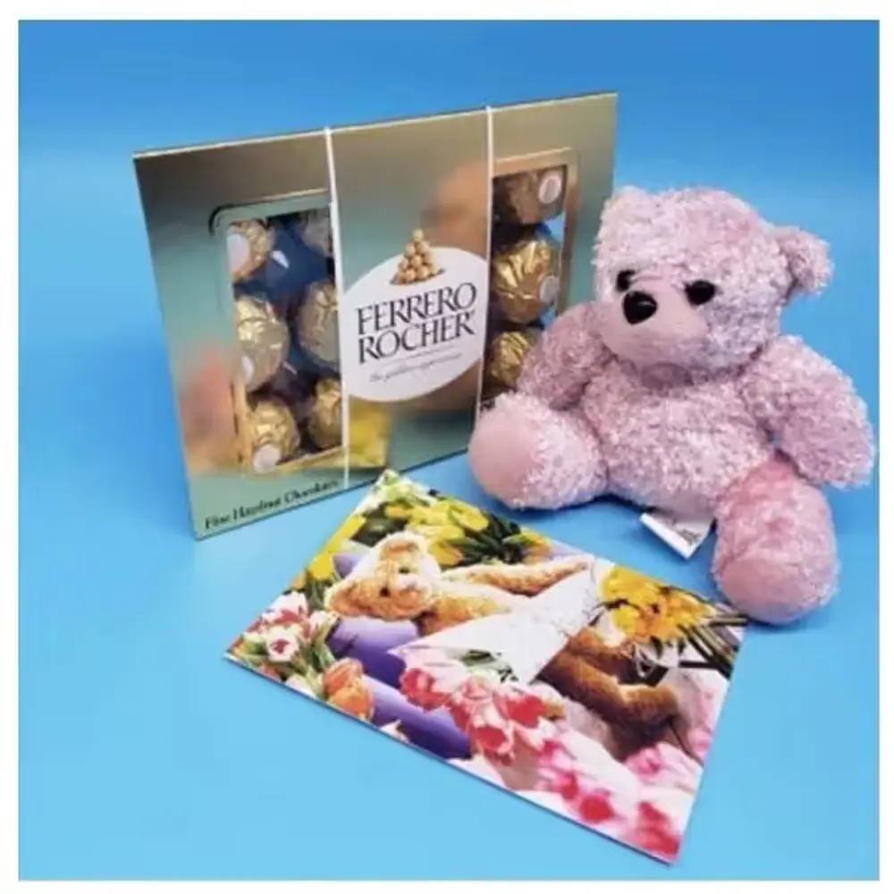 Soft Teddy & 12 Ferrero Rocher