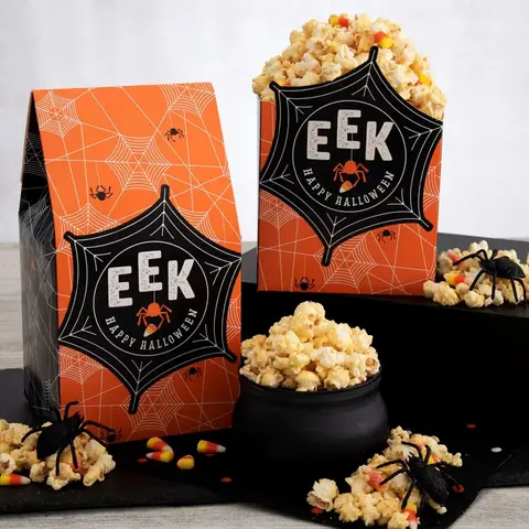 Candy Corn White Chocolate Popcorn