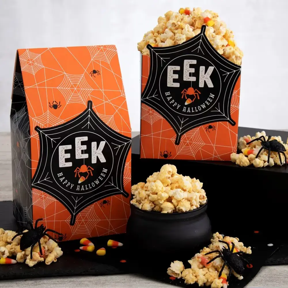 Candy Corn White Chocolate Popcorn