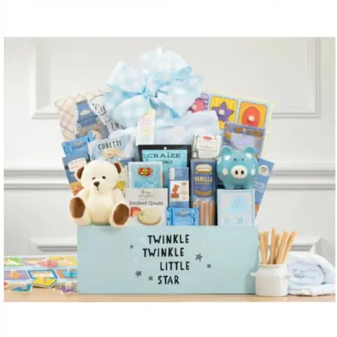 Welcome Home Baby Boy Basket