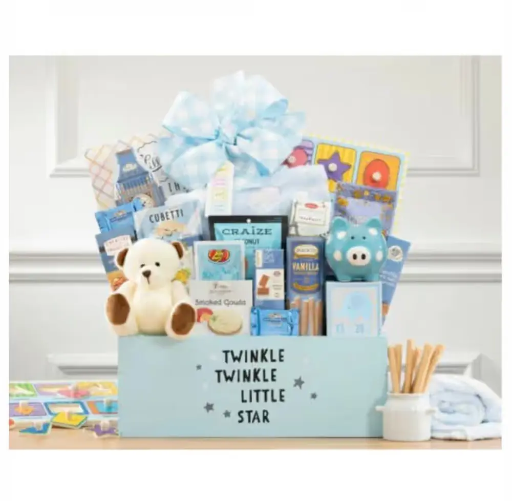 Welcome Home Baby Boy Basket