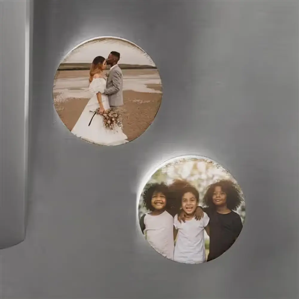 Personalized Round Photo Magnet