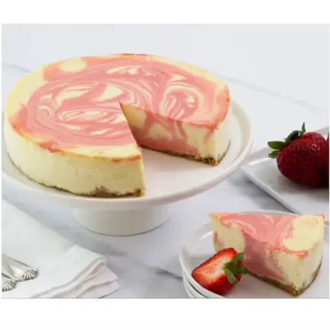 Strawberry Swirl Cheesecake, 7 Inch