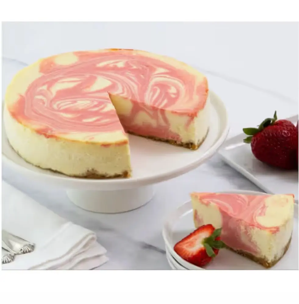 Strawberry Swirl Cheesecake, 7 Inch