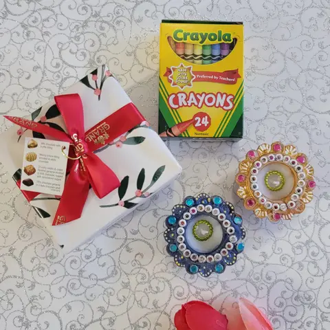 Two Designer Diyas, Truffles & Toy Cars