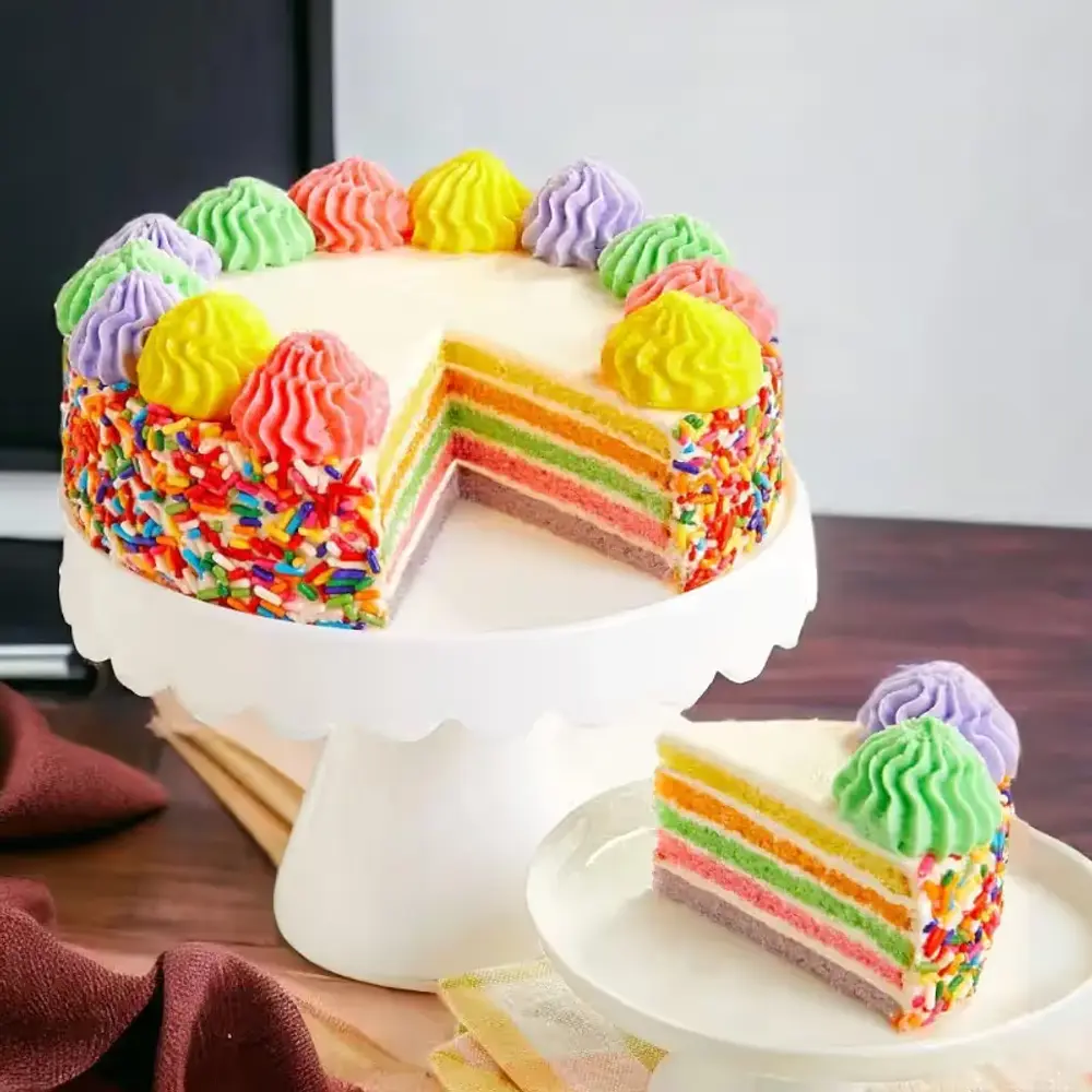 Colors of Rainbow Celebration Cake, 2 lb