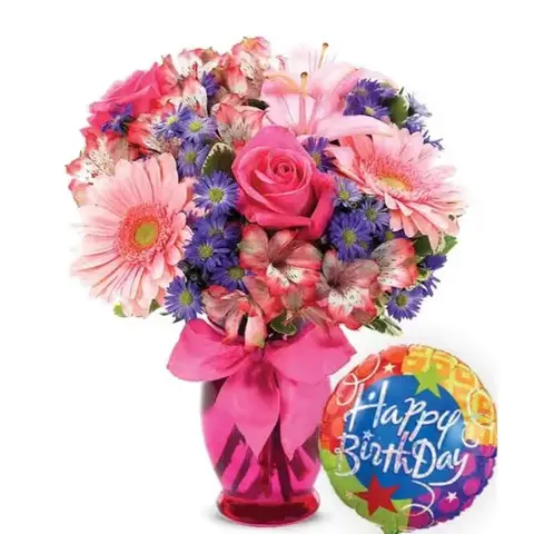 Pink Delight Birthday Bouquet