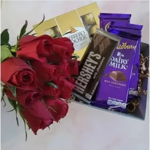 Everlasting Roses & Chocolates