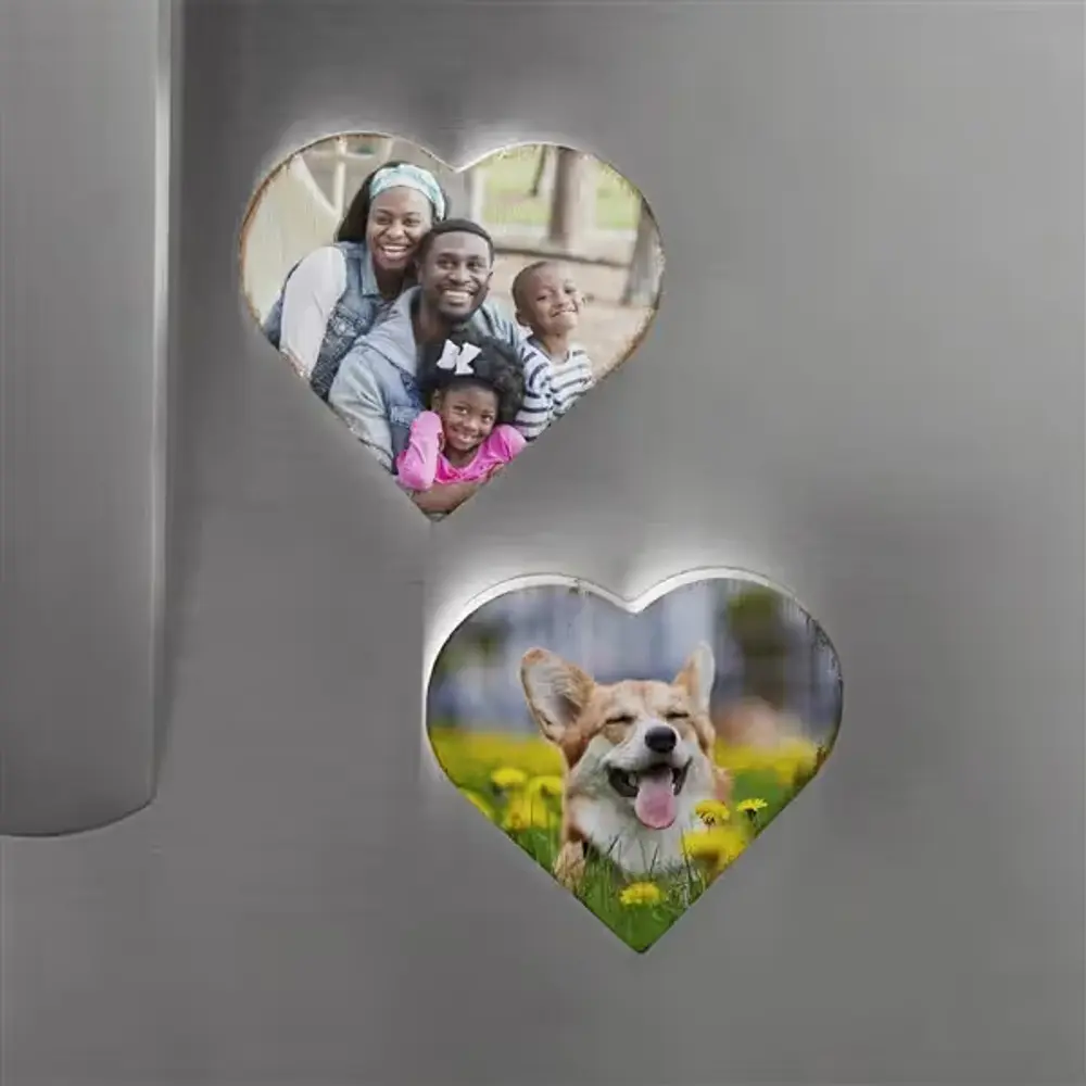 Personalized Photo Heart Magnet