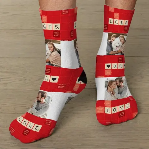 Lots of Love Photo Socks