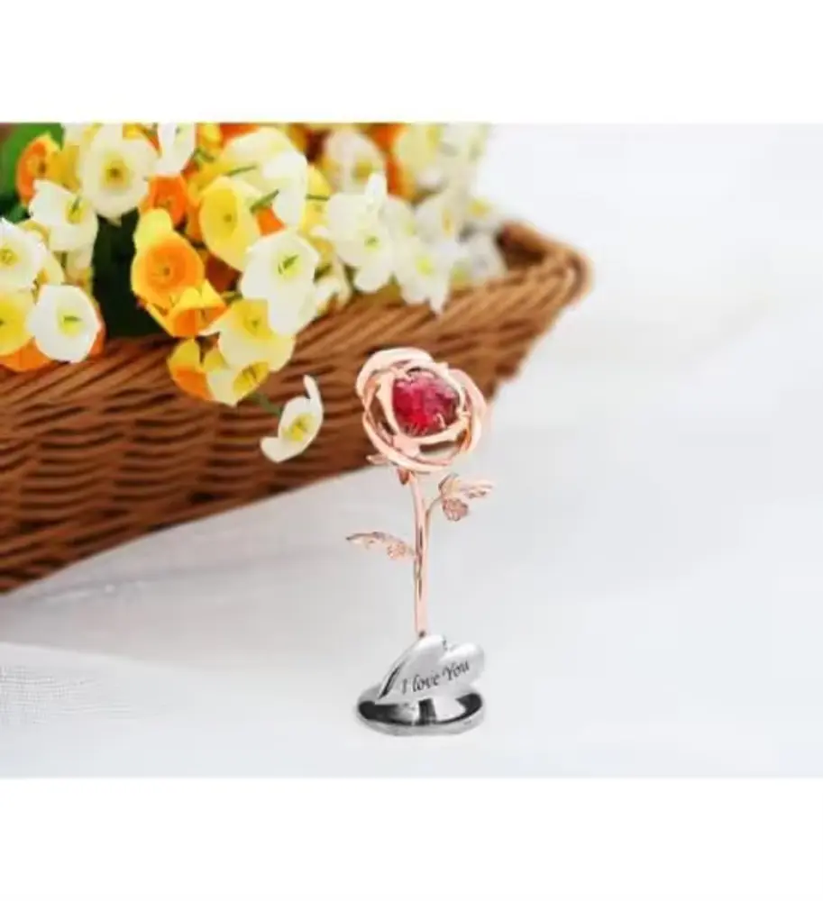 Crystal Red Rose Keepsake