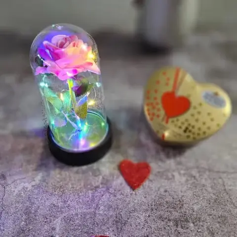 Eternal Rose Lamp & Ferrero Heart