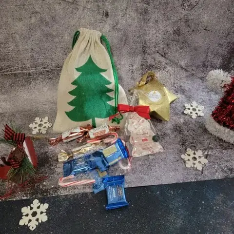 Christmas Chocolates & Candy Canes Bag