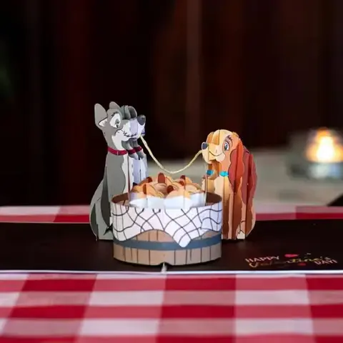 Lady and the Tramp Pop-Up Card Gift