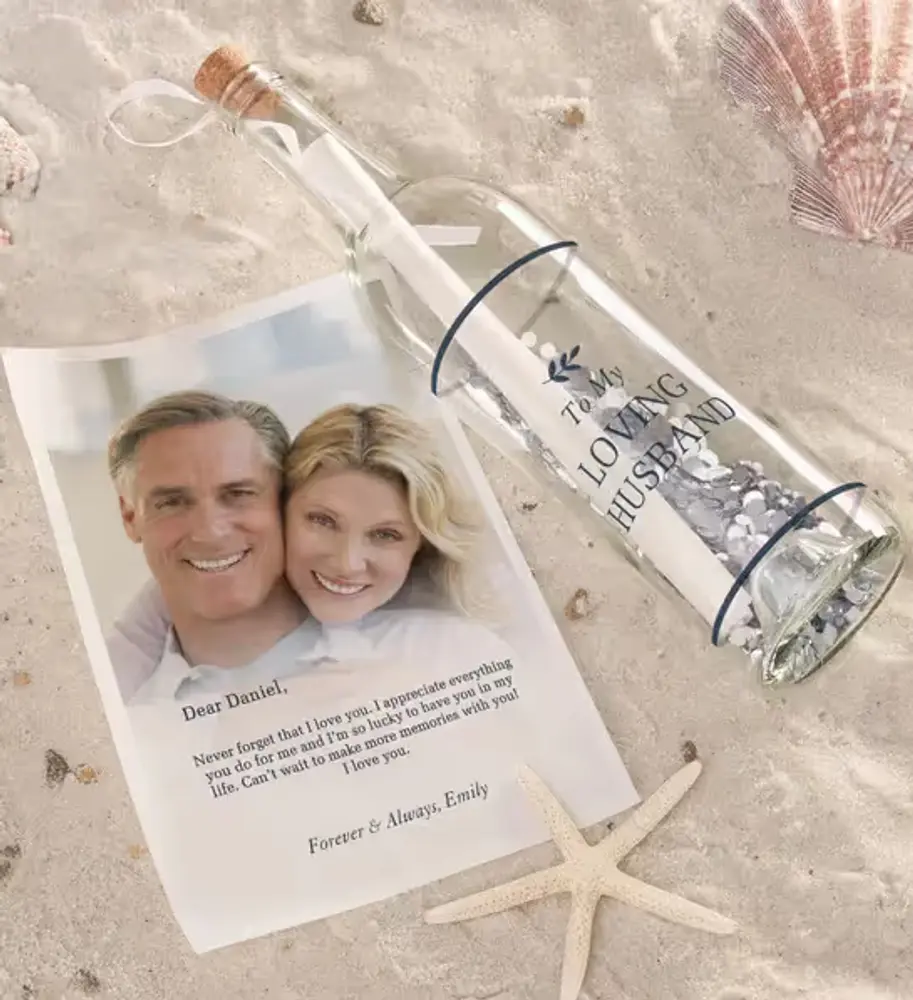 Personalized To My Husband Letter in a Bottle