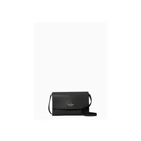Saffiano Leather Flap Crossbody