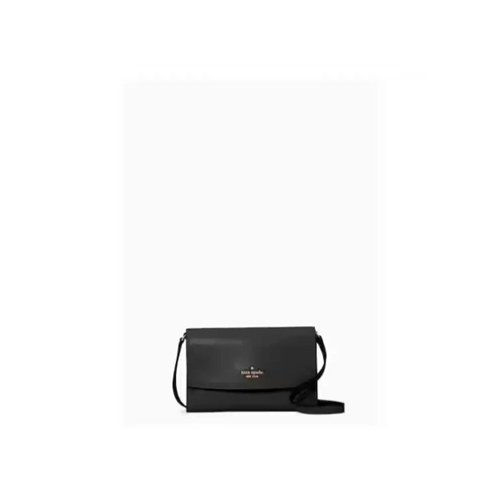 Saffiano Leather Flap Crossbody