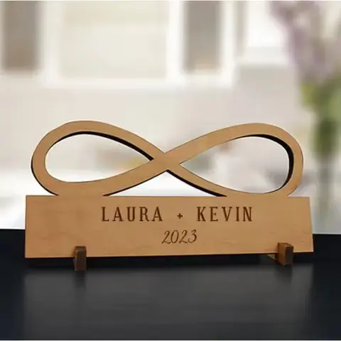 Personalized Infinity Wood Plaque