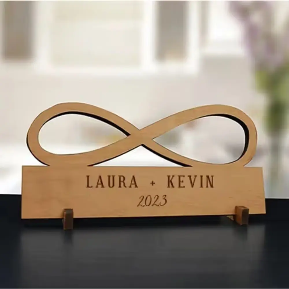 Personalized Infinity Wood Plaque