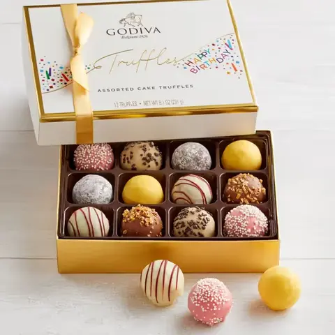 Godiva Happy Birthday Truffles, 12 Pc