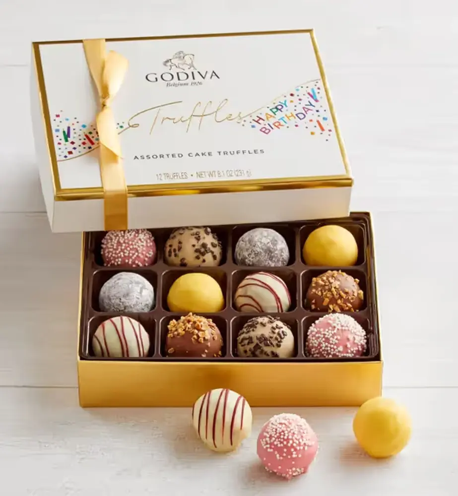 Godiva Happy Birthday Truffles, 12 Pc