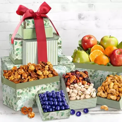 Fruit & Nut Deluxe Gift Tower