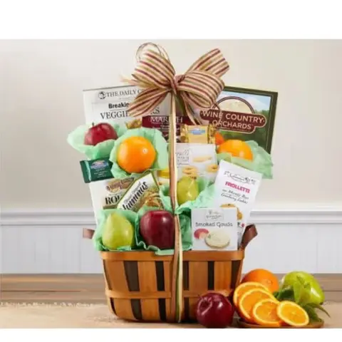 Fruit & Gourmet Favorites Basket