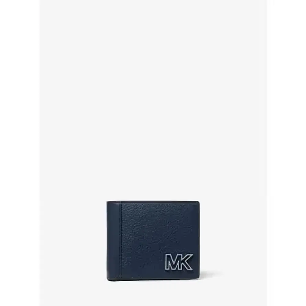 Men's Leather Billfold with Coin Pouch