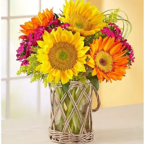 Warm Sunset Sunflower Bouquet