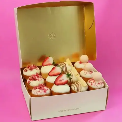 White Chocolate Gourmet Donut Box