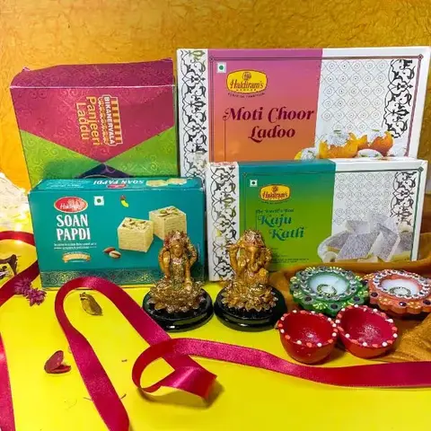 Laxmi Ganesha Diwali Sweets Hamper