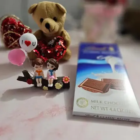 Teddy, Lindt & Couple Car Ornament